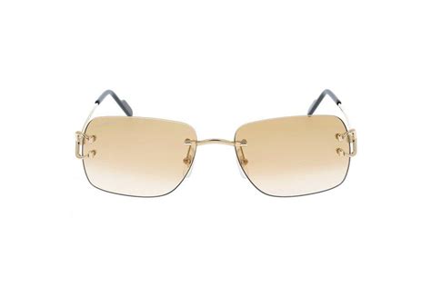 Cartier Square Frame Sunglasses In Black Lyst