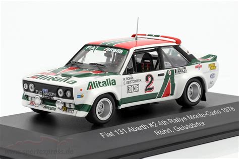 Fiat 131 Abarth 2 4th Rallye Monte Carlo 1978 Röhrl Geistdörfer