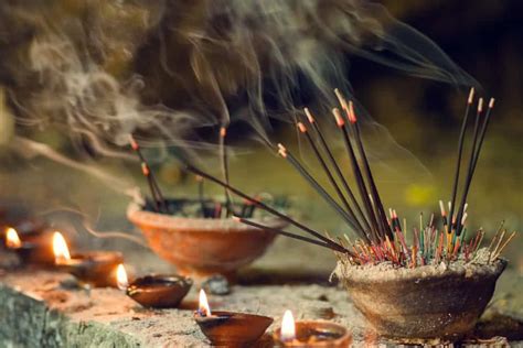 Stick Incenses Burning In A Ceramic Bowl Incense Incense Sticks