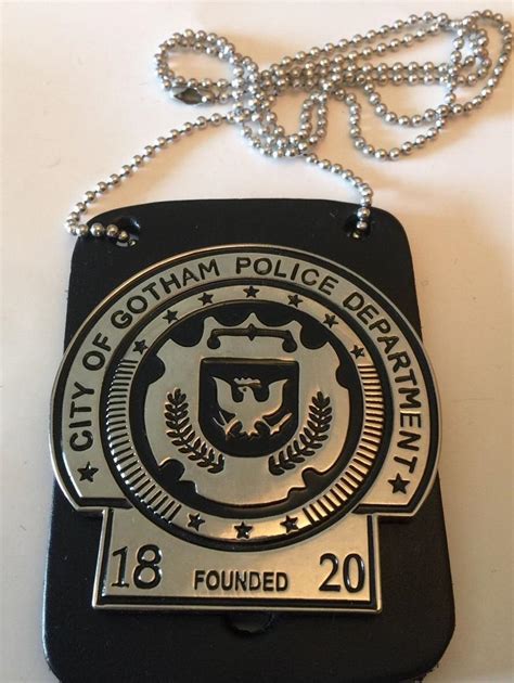 Gotham Police Badge Batman Prop With Holder 1783306912