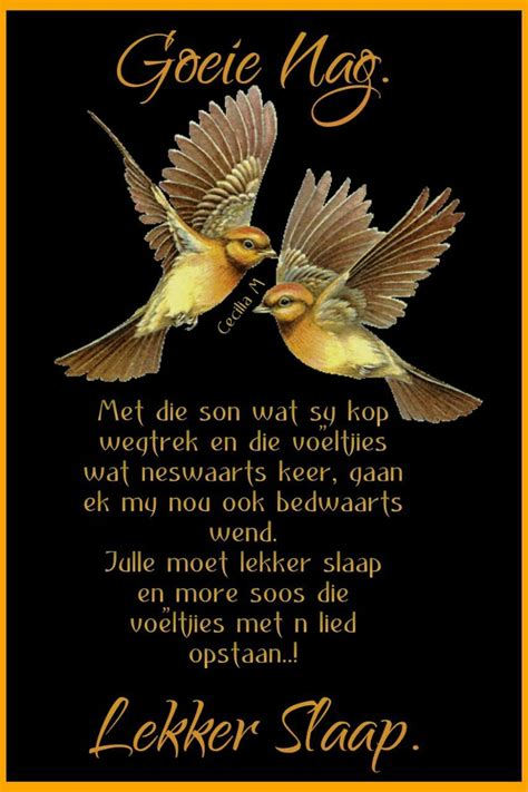 Pin By Celia Preez On Goeie Nag Afrikaanse Quotes Goeie Nag Good