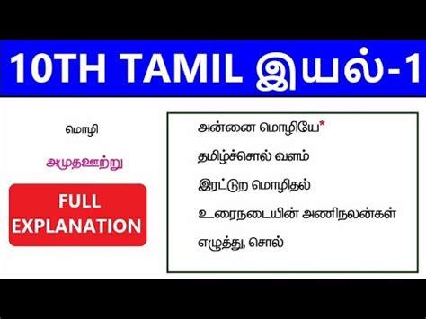 Th Tamil Iyal Shortcut Class Care Academy Youtube