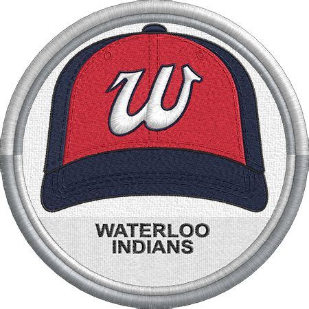 Waterloo Indians Baseball Cap Hat Sports Logo Uniform Midwest