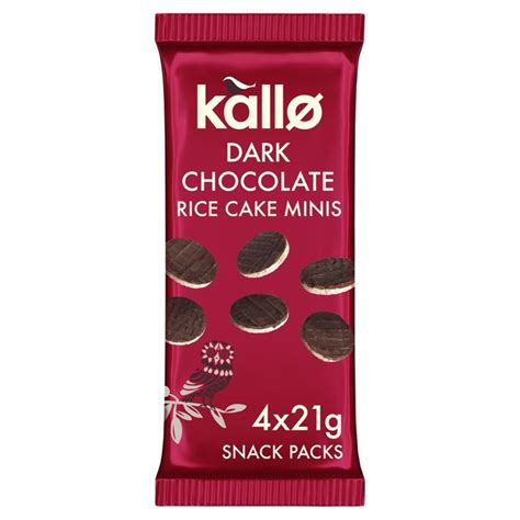 Kallo Belgian Dark Chocolate Mini Rice Cakes Multipack Ocado