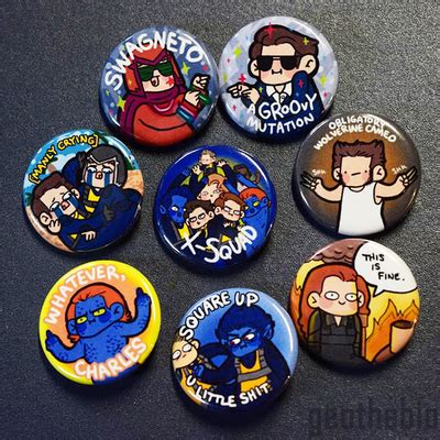 X Men Pin Set 8 Geothebio Online Store Powered By Storenvy