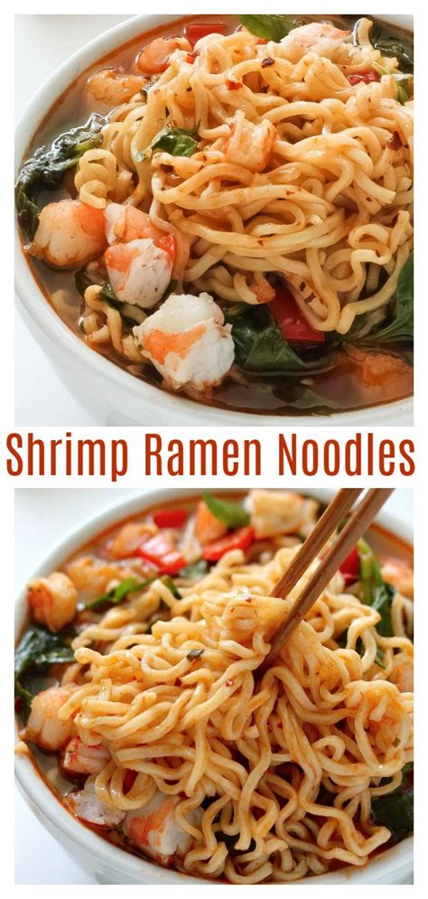 20 Minute Sriracha Shrimp Ramen Baker By Nature Recipe Shrimp