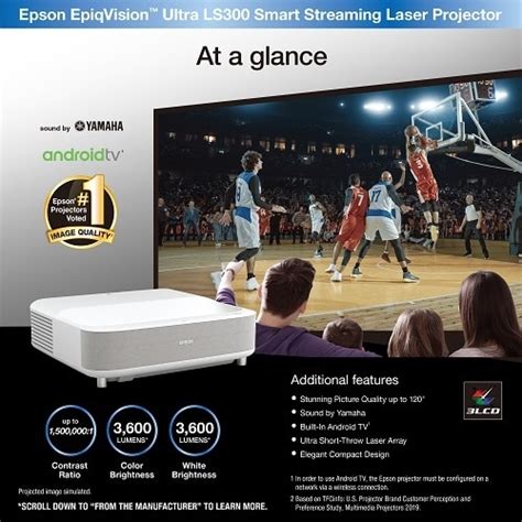 Epson EpiqVision Ultra LS300 Projector - Projector | Dell USA