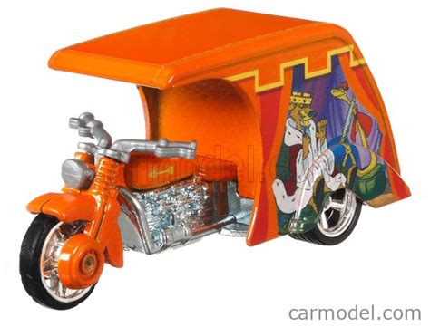 Mattel Hot Wheels Dlb Fyn Escala Harley Davidson D Livery Motorcycle Robin Hood Orange