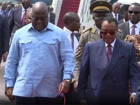 Vidéo Le Président Félix Tshisekedi accueilli au Congo Brazza par