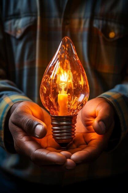 Premium Photo Hand Holds A Light Bulb Hd K Wallpaper Stock