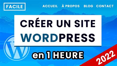 Comment Cr Er Un Site Wordpress En Tapes Faciles Youtube