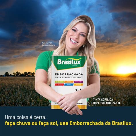 Brasilux Tinta Emborrachada Premium Sol E Chuva Branco Neve Litros