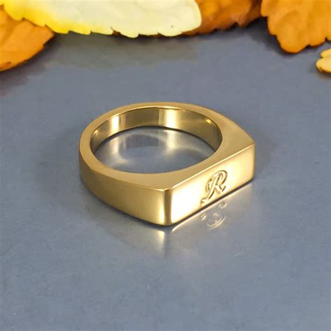 Engraved Ring Personalized Ring Men Ring Women Ring Etsy