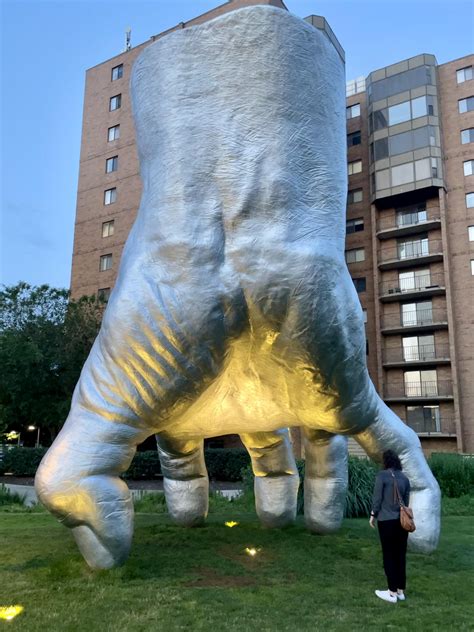 Giant hand sculpture : r/HumanForScale