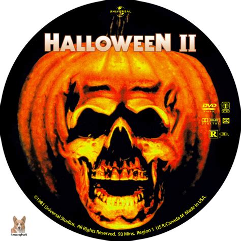 Halloween II dvd labels (1981) R1 Custom