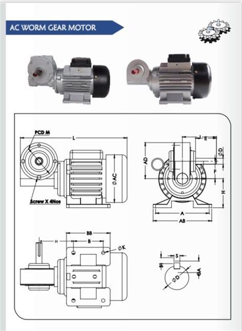 Three Phase Ac Worm Geared Motors Foot Mounted For Industrial Voltage