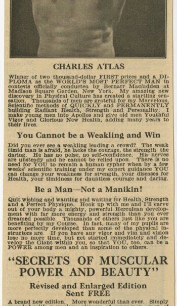 Charles Atlas Advertisement Rogue Fitness