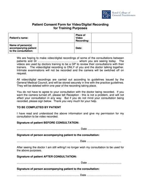 Electronic Consent Form Template Fill Online Printable Fillable