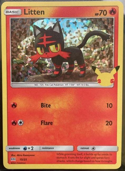 Litten Holo 15 Prices Pokemon Mcdonalds 2021 Pokemon Cards