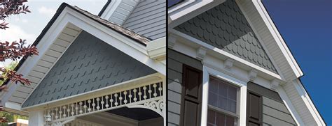 Cedar Vinyl Shakes Siding On Gables