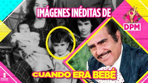 Imágenes inéditas de Vicente Fernández de bebé con sus hermanas De