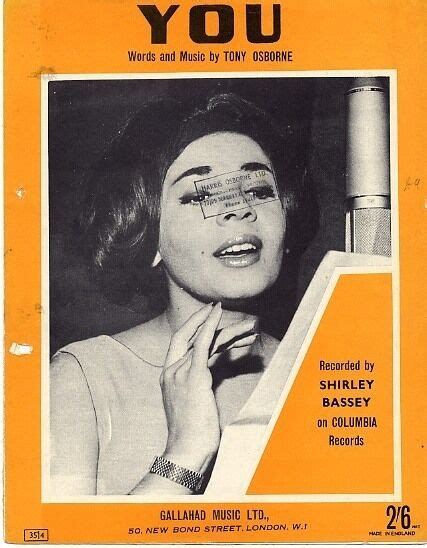 You Song Featuring Shirley Bassey Only £1000