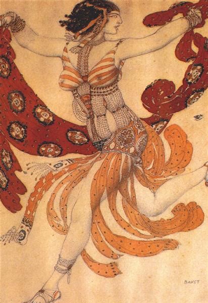 Costume Design For The Ballet Cleopatra 1909 Leon Bakst WikiArt Org