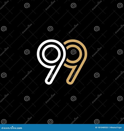 Number 99 Logo Icon Design Template Vector Stock Vector Illustration