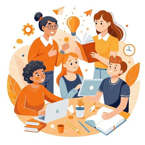 Group studies concept illustration | Premium AI-generated vector