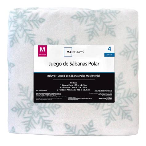 Juego De S Banas Mainstays Polar Matrimonial Menta Walmart