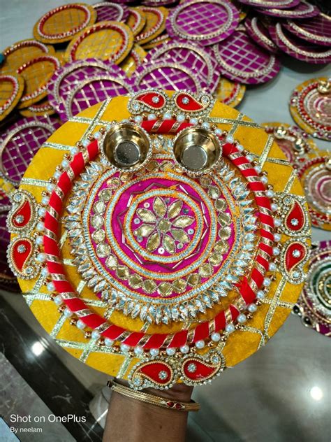 Artisanal Haldi Kumkum Plates Beautifully Handmade For Pooja Etsy