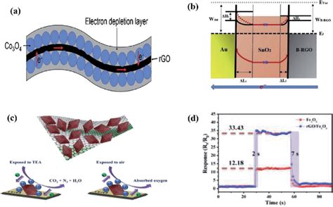 A Schematic Of The Sensing Mechanism Of D Co 3 O 4 RGO Composite 228