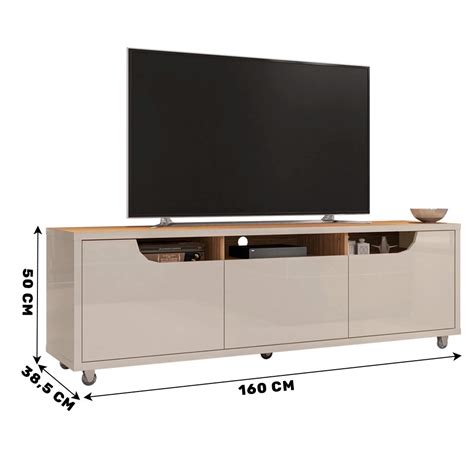 Rack para Tv até 60 1 Gaveta 2 portas Jersey Casa D Off White Noce