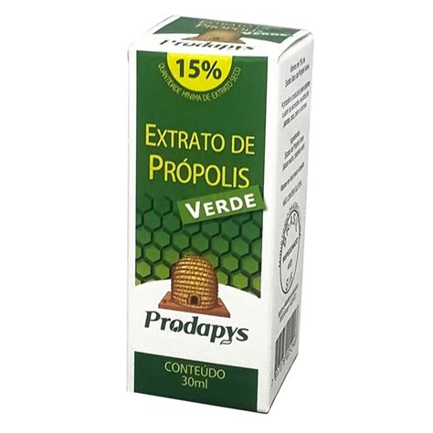 Extrato de Própolis Verde 15 de extrato seco Prodapys 30ml Submarino