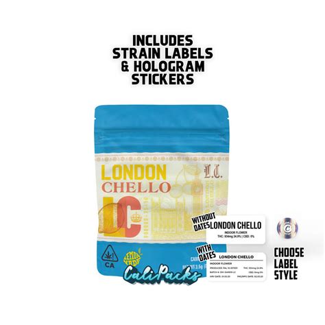 Cookies London Chello 35g Bag With Hologram And Strain Labels