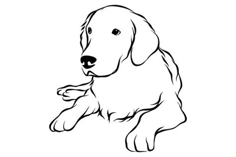 Dog Line Art Vector Gráfico Por Therintproject · Creative Fabrica