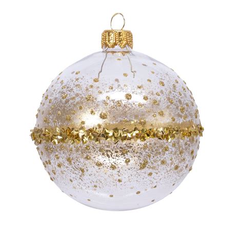 Lot de 6 boules de Noël en verre D80 mm Kalea Transparent Boule et