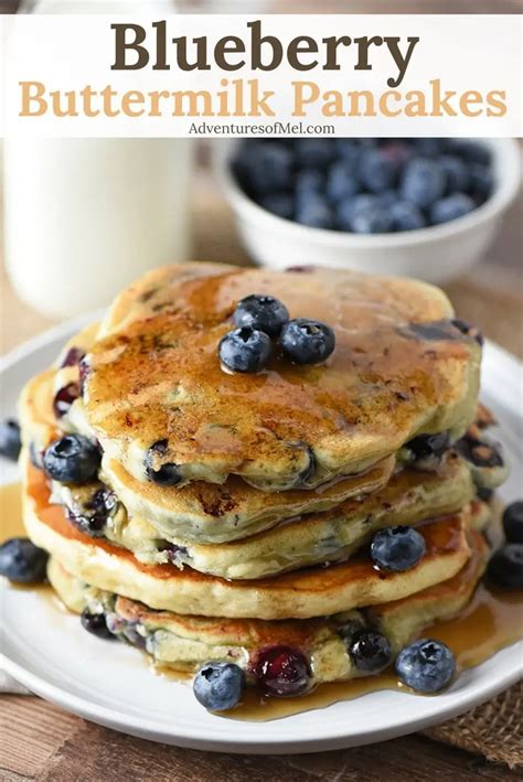 Blueberry Buttermilk Pancakes Adventures Of Mel