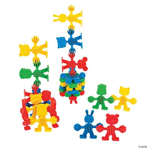 Bulk 50 Pc. Connecting Character Shapes Educational Toys - 50 Pc.