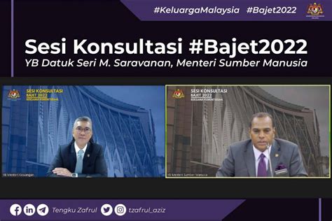 Sesi Konsultasi Bajet Bersama Yb Menteri Sumber Manusia