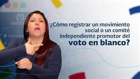 ¿cómo Registrar Un Movimiento Social O Un Comité Independiente Promotor