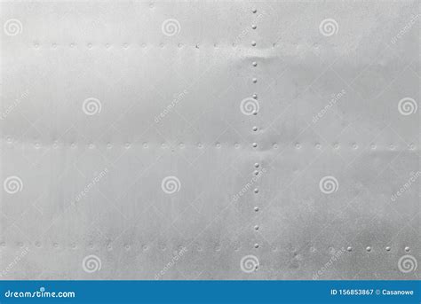 Metal Aluminum Surface Of The Aircraft Fuselage Texture Stock Image