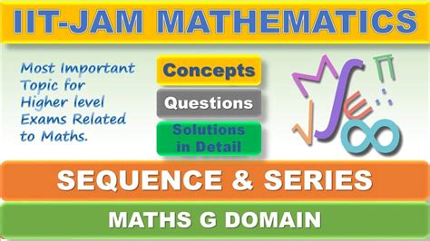 Iit Jam Mathematics Sequence Series Section A Complete