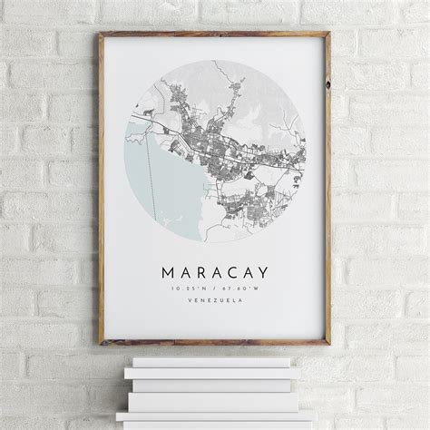 Maracay Map Maracay Venezuela City Map Home Town Map - Etsy