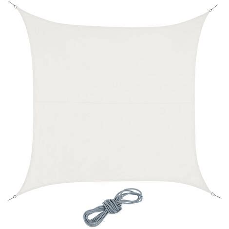 Relaxdays Voile d ombrage carrée 2 x 3 m PES imperméable toile