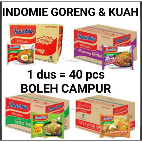 Jual INDOMIE DUS CAMPUR INDOMIE DUS MIX INDOMIE GORENG DUS CAMPUR