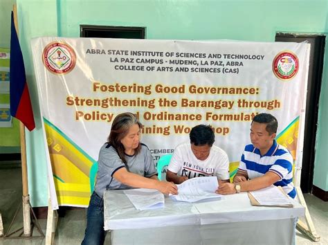 Fostering Good Governance In Barangay Poblacion Lagayan Abra