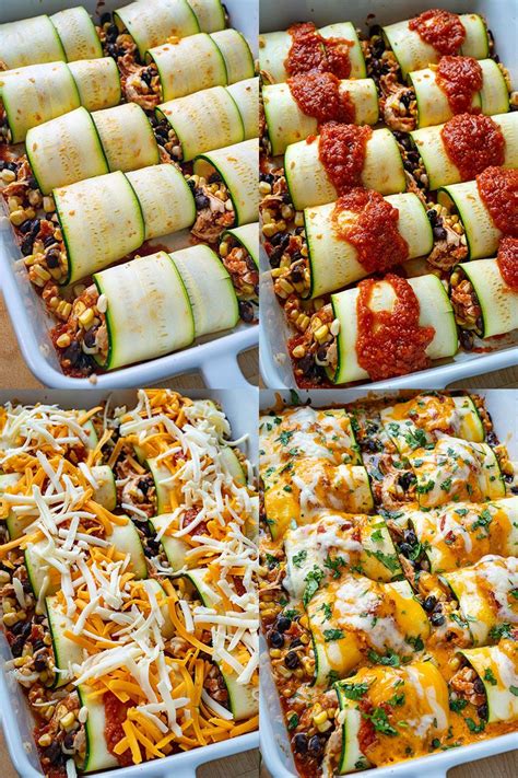 Zucchini Enchilada Roll Ups Resep Resep Makanan Makanan Enchilada