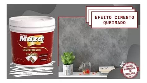 Efeito Cimento Queimado Revestimento Texturizado 25 Kg Maza R 269 Em