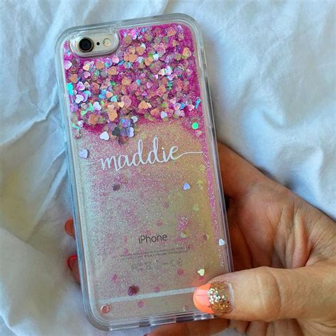 Unicorn Pink Holographic Liquid Mermaid Glitter Iphone Case Phone